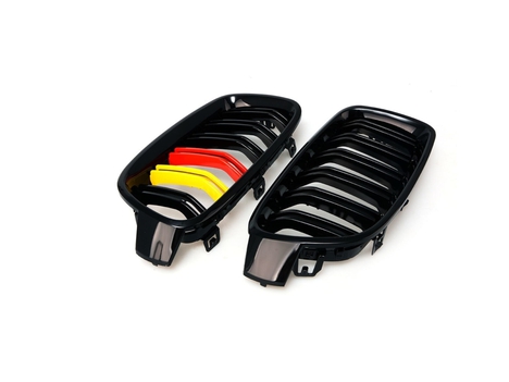 BMW 3 SERISI F30 2012-2018 IÇIN UYUMLU M3 GÖRÜNÜM PANJUR (CIFT CIZGI BÖBREK) ALMAN RENK
